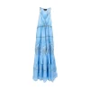 Fashion Abito lungo in crepon ricamato Dresses