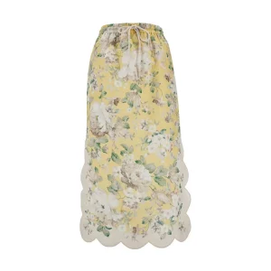 Sale Acacia' linen midi skirt Skirts