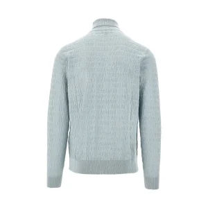 Best All-over logo jacquard wool turtleneck sweate Knitwear