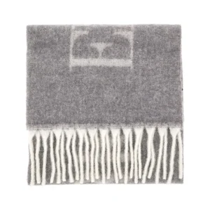 Hot Alpaca-blend scarf with logo Scarves