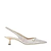 Discount Amita' glittered fabric slingback pumps Heeled Shoes