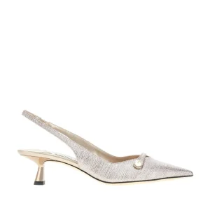 Discount Amita' glittered fabric slingback pumps Heeled Shoes