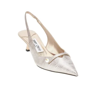 Discount Amita' glittered fabric slingback pumps Heeled Shoes