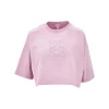 Clearance Anagram embroidery cropped T-shirt Tops