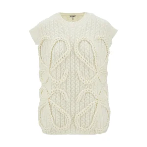 Best Anagram embroidery knitted vest Knitwear