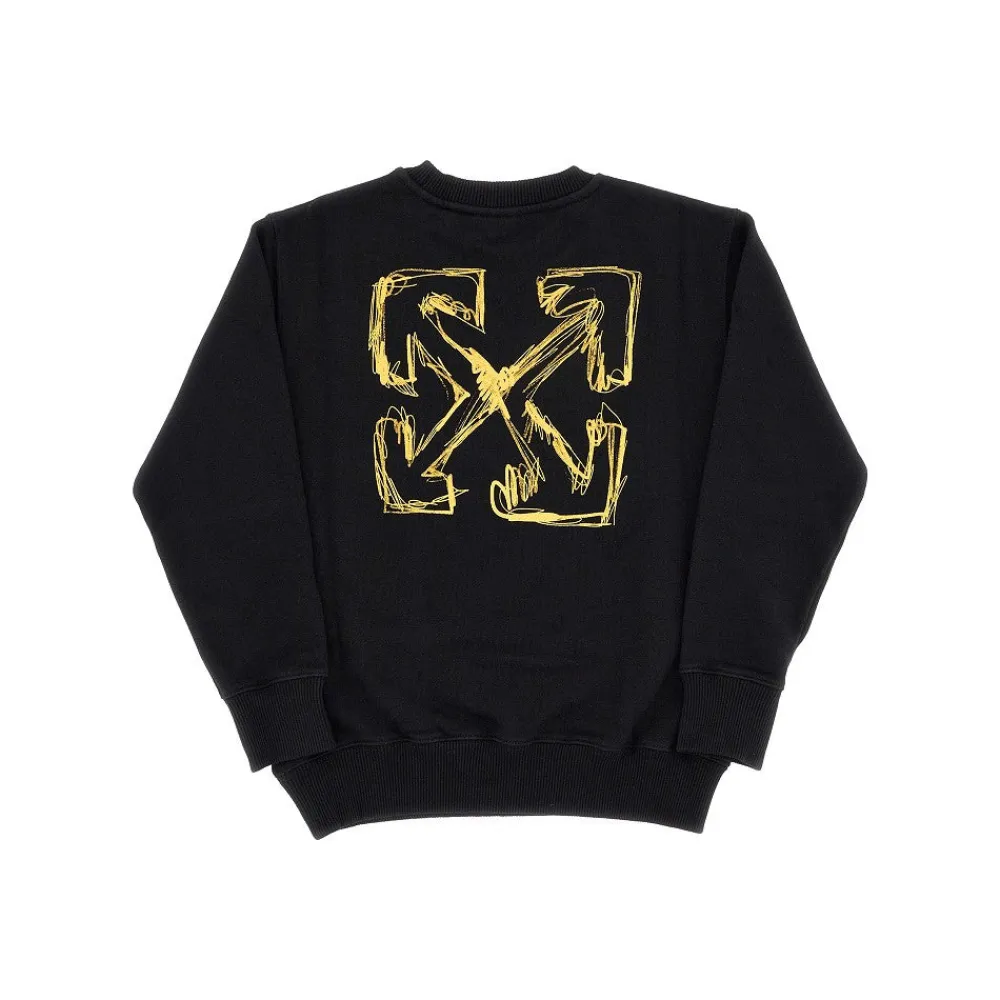 arrow_sketch_print_crewne_1.webp Outlet Arrow Sketch print crewneck sweatshirt Kids/BOY Clothing