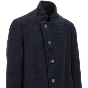 Fashion ASV jacquard wool-blend coat Outerwear