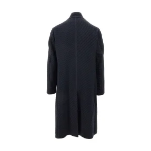 Fashion ASV jacquard wool-blend coat Outerwear