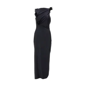 Online Asymmetrical dress with floral details Dresses