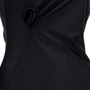 Online Asymmetrical dress with floral details Dresses