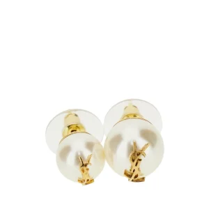 Sale Asymmetrical pearls earrings with logo Jewelry And Watches