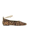 Online Augusta' zebra-striped suedette ballerinas Flat Shoes