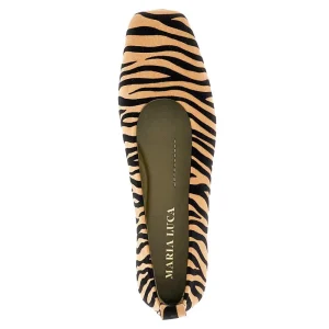 Online Augusta' zebra-striped suedette ballerinas Flat Shoes