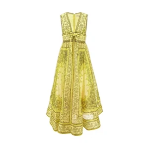 Online Bandana print organdy dress with bow Dresses