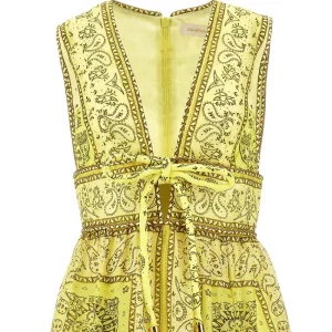 Online Bandana print organdy dress with bow Dresses