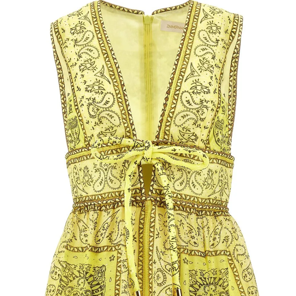 bandana_print_organdy_dre_1.webp Online Bandana print organdy dress with bow Dresses