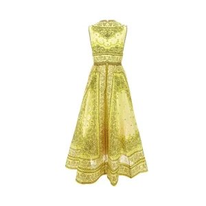 Online Bandana print organdy dress with bow Dresses