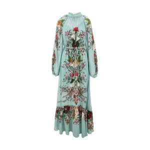Discount Beauty Bouquet georgette maxi dress Dresses