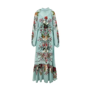 Discount Beauty Bouquet georgette maxi dress Dresses