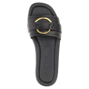 Online Bell' leather slides Sandals