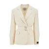 Fashion Belted canvas jacket Jackets