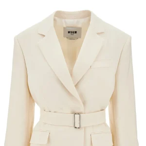 Fashion Belted canvas jacket Jackets
