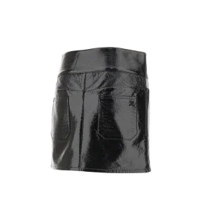 Sale Belted vinyl mini skirt Skirts