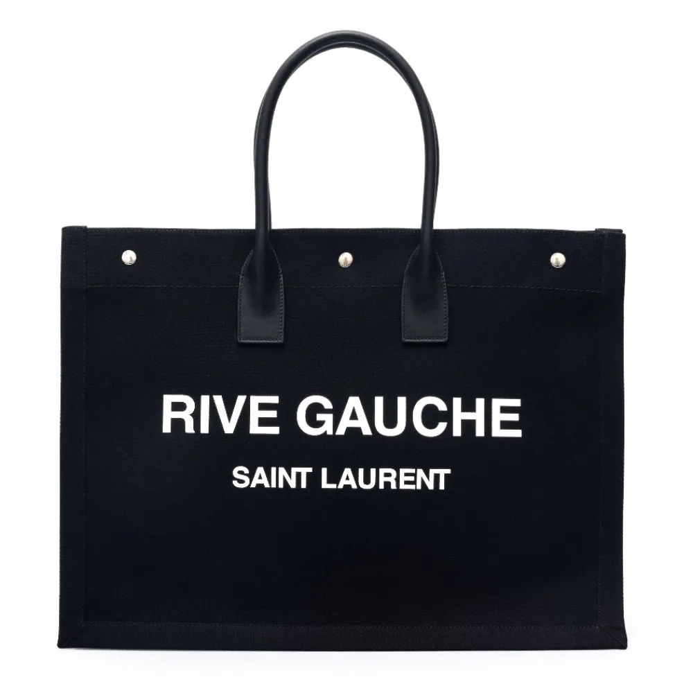 black_tote_bag_with_brand_0.webp Clearance Black tote bag with brand print Shopping Bags