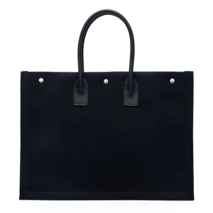 Clearance Black tote bag with brand print Shopping Bags