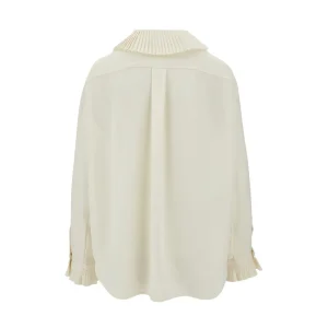 Fashion Blouse with pleated details Shirts