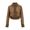 New Bomber-cut georgette shirt Shirts