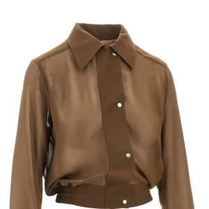 New Bomber-cut georgette shirt Shirts