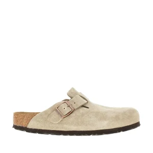 Outlet Boston' suede leather sabot Sandals