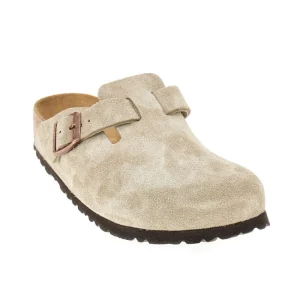 Outlet Boston' suede leather sabot Sandals