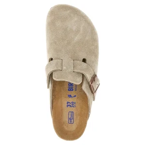 Outlet Boston' suede leather sabot Sandals