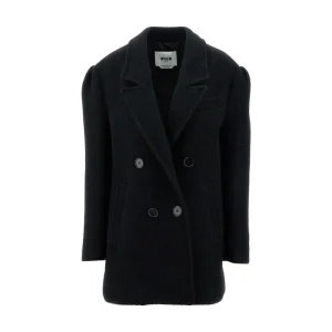 Clearance Bouclé wool double-breasted coat Outerwear