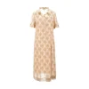 Discount Bouquet print chiffon midi dres Dresses