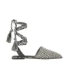 Sale Braided laces with lacing Flat Shoes