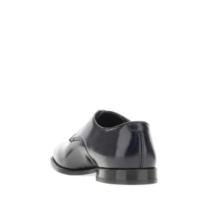 Clearance Brushed leather laced shoes Lace-Up Shoes