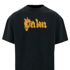 Clearance Burning Logo print T-shirt T-Shirts And Polo Shirts