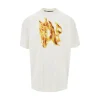 Sale Burning Monogram print T-shirt T-Shirts And Polo Shirts