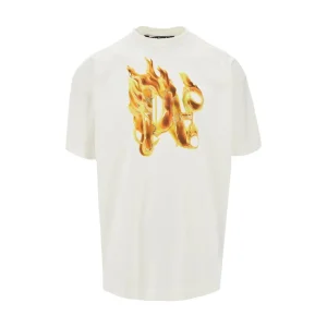 Sale Burning Monogram print T-shirt T-Shirts And Polo Shirts
