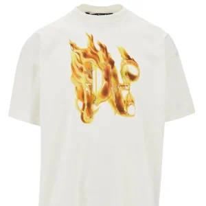 Sale Burning Monogram print T-shirt T-Shirts And Polo Shirts