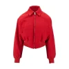 Clearance Canvas bomber jacket with cut-out logo Jackets