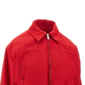 Clearance Canvas bomber jacket with cut-out logo Jackets