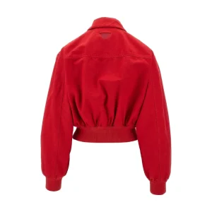 Clearance Canvas bomber jacket with cut-out logo Jackets