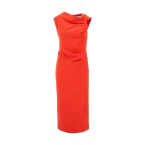 Hot Canvas draped midi dress Dresses