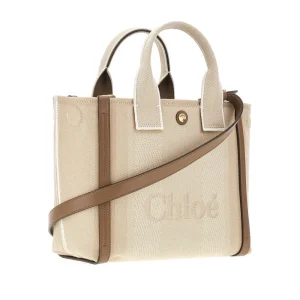 Fashion Canvas small 'Chloé Carry' tote bag Top-Handle Bags | Crossbody Bags