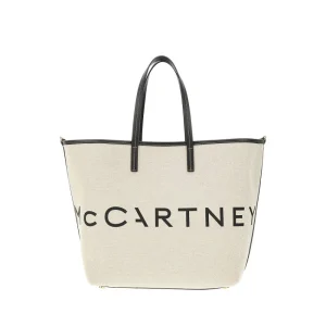 Outlet Canvas tote bag with logo print Shopping Bags