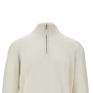 Clearance Cashmere sweater with zippered neck Knitwear